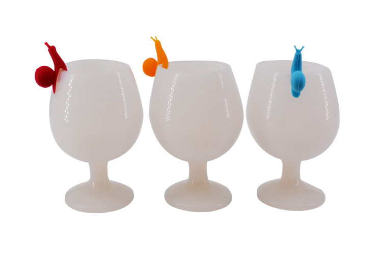 酒杯識別器,硅膠酒杯識別器,蝸牛酒杯標識 酒杯識別器,硅膠酒杯識別器,蝸牛酒杯標識