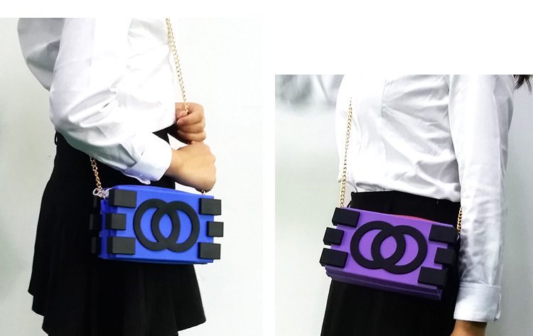 積木背包,硅膠單肩背包,女士手拿包 積木背包,硅膠單肩背包,女士手拿包