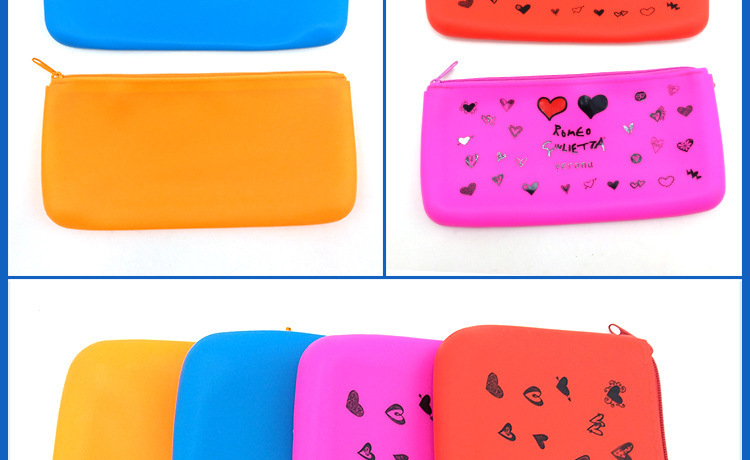硅膠方形筆袋,愛心硅膠手拿包,長方形硅膠錢包 硅膠方形筆袋,愛心硅膠手拿包,長方形硅膠錢包